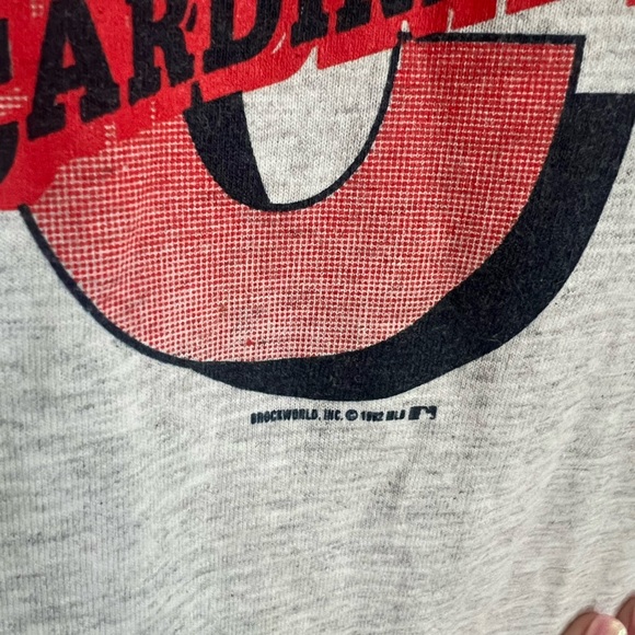 Vintage 1992 St. Louis Cardinals MLB Button Up Baseball Jersey - Picture 3 of 6